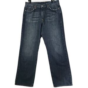 Lucky Brand ~Men's 36x32~ Blue Denim DUNGAREES 181 Bootleg Jeans 100% Cotton.